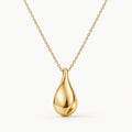 Aurelia Sculpted Teardrop Pendant Necklace