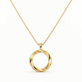 Mira Open Circle Pendant Necklace