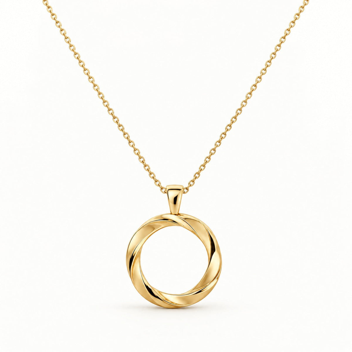 Mira Open Circle Pendant Necklace