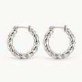 Iris Twisted Rope Hoop Earrings