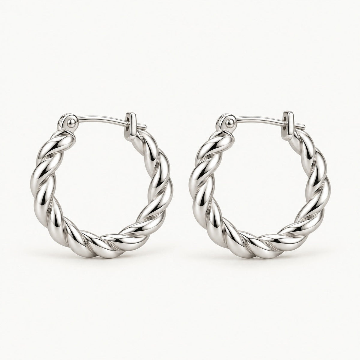 Iris Twisted Rope Hoop Earrings