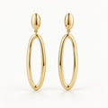 Amara Oval Drop Statement Earrings