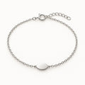 Dahlia Oval Charm Chain Bracelet