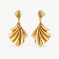 Ophelia Sculptural Fan Drop Earrings
